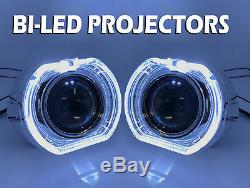 2 X 3 Complete Bi-led Extension Projectors Lens Flare Cover As Kit