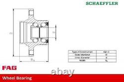 2 x FAG wheel bearings for FettT CABRIO, CITY-COUPE, CROSSBLADE, FORTWO I