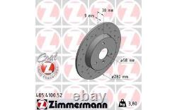 2x ZIMMERMANN Front Brake Discs for SMART CITY-COUPE CABRIO 405.4100.52