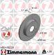 2x Zimmermann, Brake Disc 405.4102.20 For Smart, Cabrio (450) City-coupe