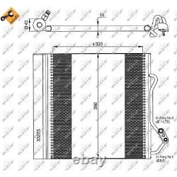 Air conditioning capacitor with dryer for Smart City-Coupe 450 Cabriolet