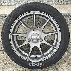 Alloy Gray Smart Fortwo 450 Dbv Bali 15'inch Anthracite Tüv
