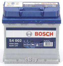Bosch S4002 Car Battery 52a / H-470a Conktypes