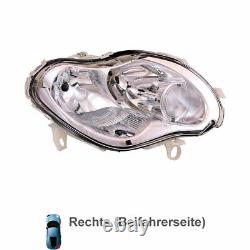 DIEDERICHS Right Halogen Headlight for Smart City-Coupe 450 Cabriolet