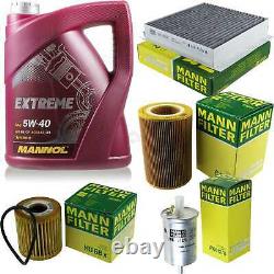Mannol 5l Extreme 5w-40 Engine Oil + Mann-filter Smart City-coupe 450 0.8 CDI