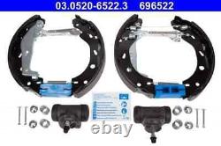 Pre-assembled brake jaws 03.0520-6522.3 ATE for SMART CITY-COUPE CABRIO