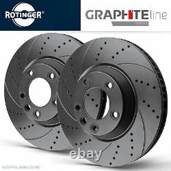 Rotinger Graphite Brake Discs Sport Lot Essieu Front Smart 450, 451, 452