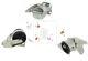 Set Engine Mounts For Smart Cabrio, City-coupe, Crossblade, Fortwo, Biking