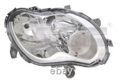 TYC H7/H1 LEFT HEADLIGHT Compatible With SMART CABRIO CITY-COUPE FORTWO