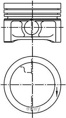 3x Pour KOLBENSCHMIDT 99 455 600 Piston Orig. Remplacement