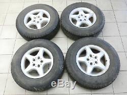 4x roues complètes pneus d'été 225/75R16 5X112 7.4-8.0mm Mercedes ML230 W163