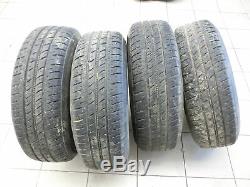4x roues complètes pneus d'été 225/75R16 5X112 7.4-8.0mm Mercedes ML230 W163