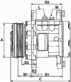 Climatisation A/C Compresseur TSP0155265 1602300011 A1602300011 ACP1072000S 12V