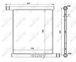 Pour NRF 53598 Radiateur Moteur Dé Stock