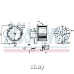 Ventilateur de Chauffage Intérieur Moteur Nissens pour Smart Fortwo Coupé